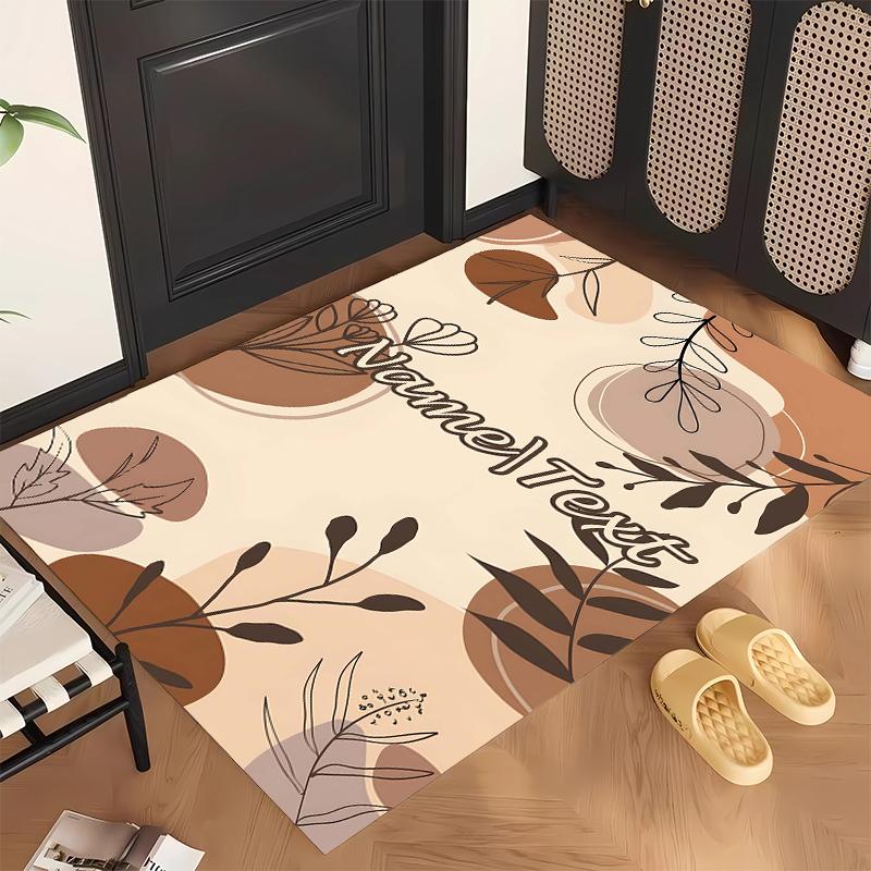Cozy Coffee (23) Personalized Name Office Carpet Stylish Decor for Living Room Bedroom Kitchen