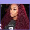 African Ladies Long Curly Lace Front Wig With Hightemperature Silk For Natural Look And Diverse Face Shapes