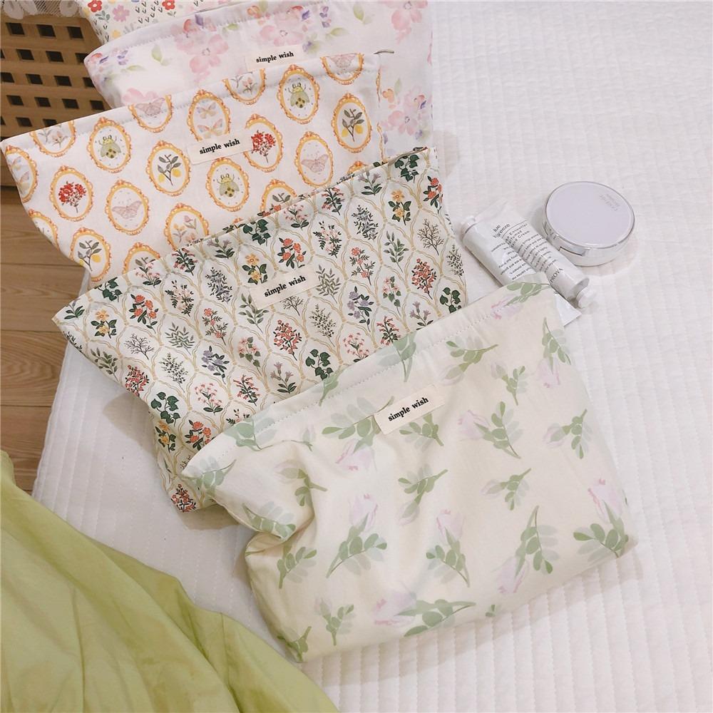 

Хлопковая ткань, косметичка, цветочный клатч, большой женский кошелек для телефона