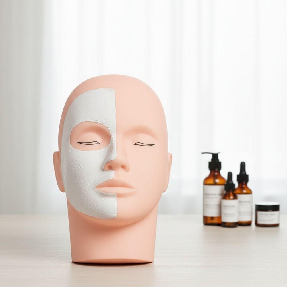 Closed Eyes Eyelash Extension Practice Model Flat Head Practice Mannequin Face Painting