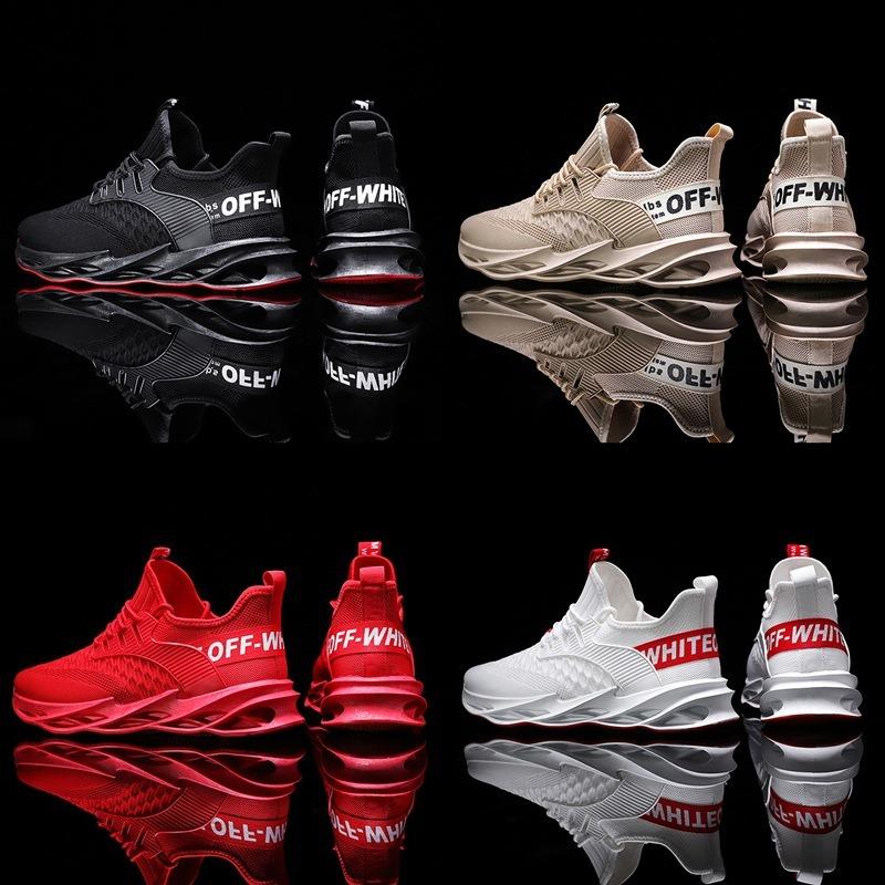 New men's shoes fashion trend breathable flying woven running shoes fashion blade casual sports shoes men