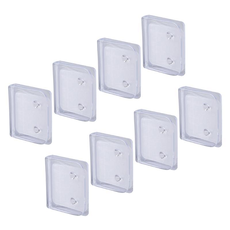 2/4/8Pcs Clear Shower Curtain Holder Splash Clips Wall Clamps for Shower Liners