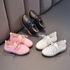 Spring New Low-Top Mary Jane Shoes for Kids, New British Style Lace-Up Flats, Student Black Leather Shoes