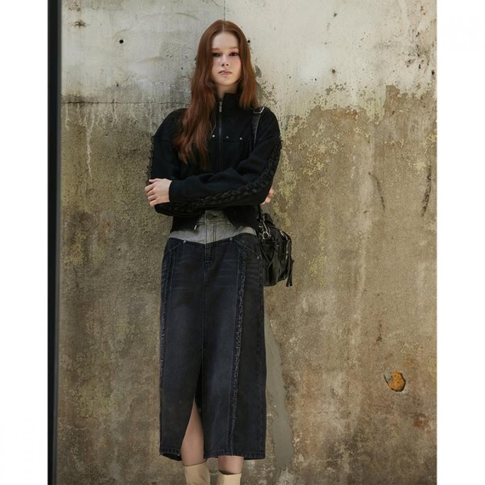 Egoist Two Tone Fringe Skirt  Er3ods03 DE/55