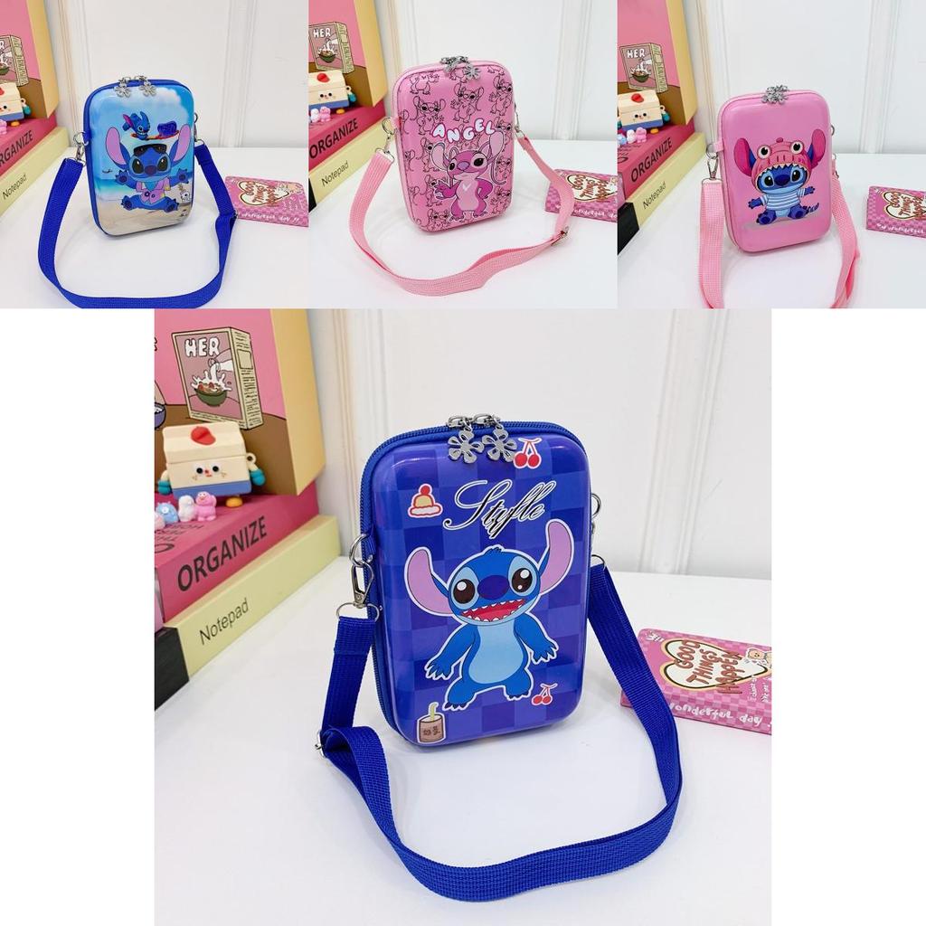 Eva Material Cute Stitch Hello Kitty Print Design Kids Student Crossbody Bag With Breathable Waterproof Design For School And Daily Use