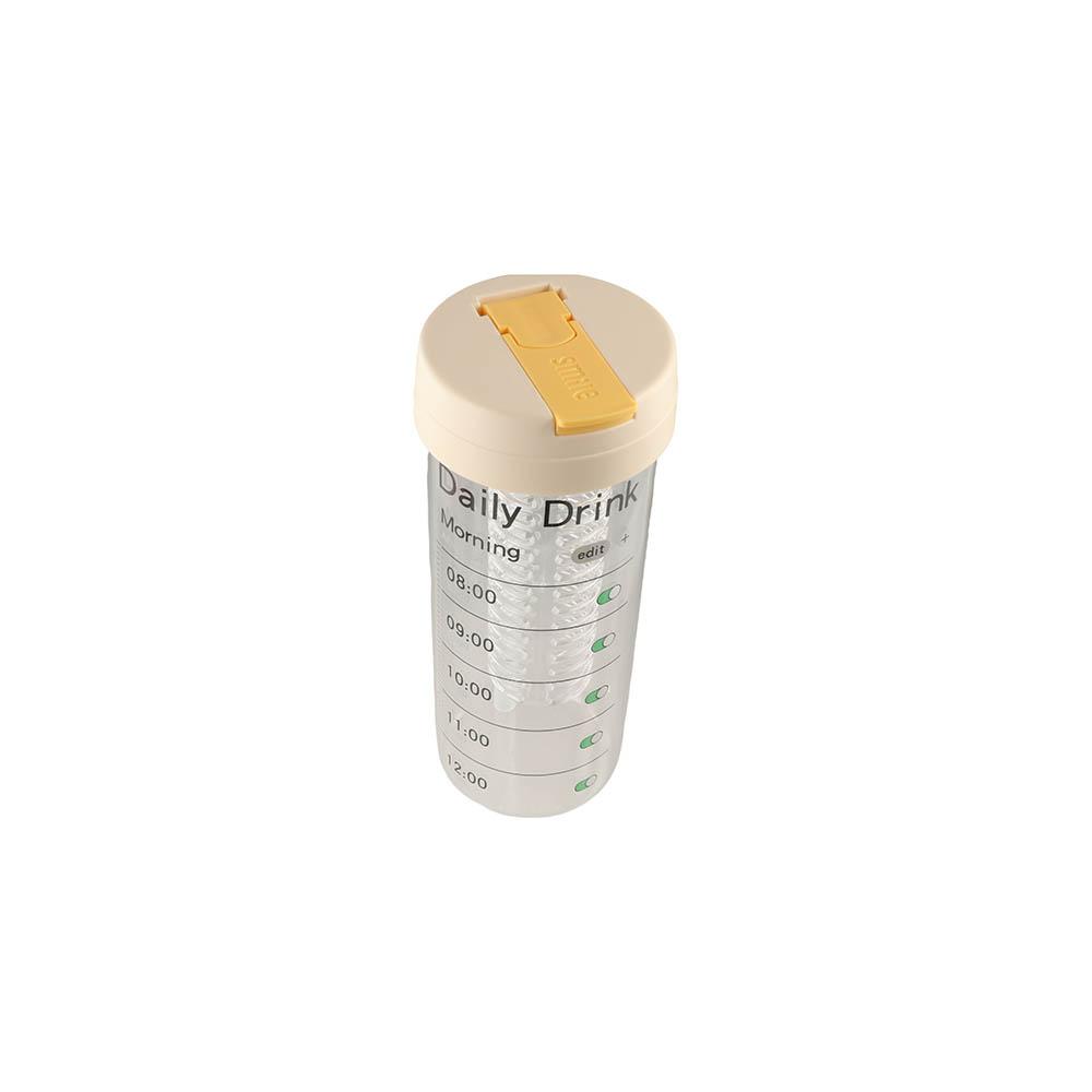 Glass Sports Water Bottle Large Capacity Outdoor Glass Straw Cup Primary School Students