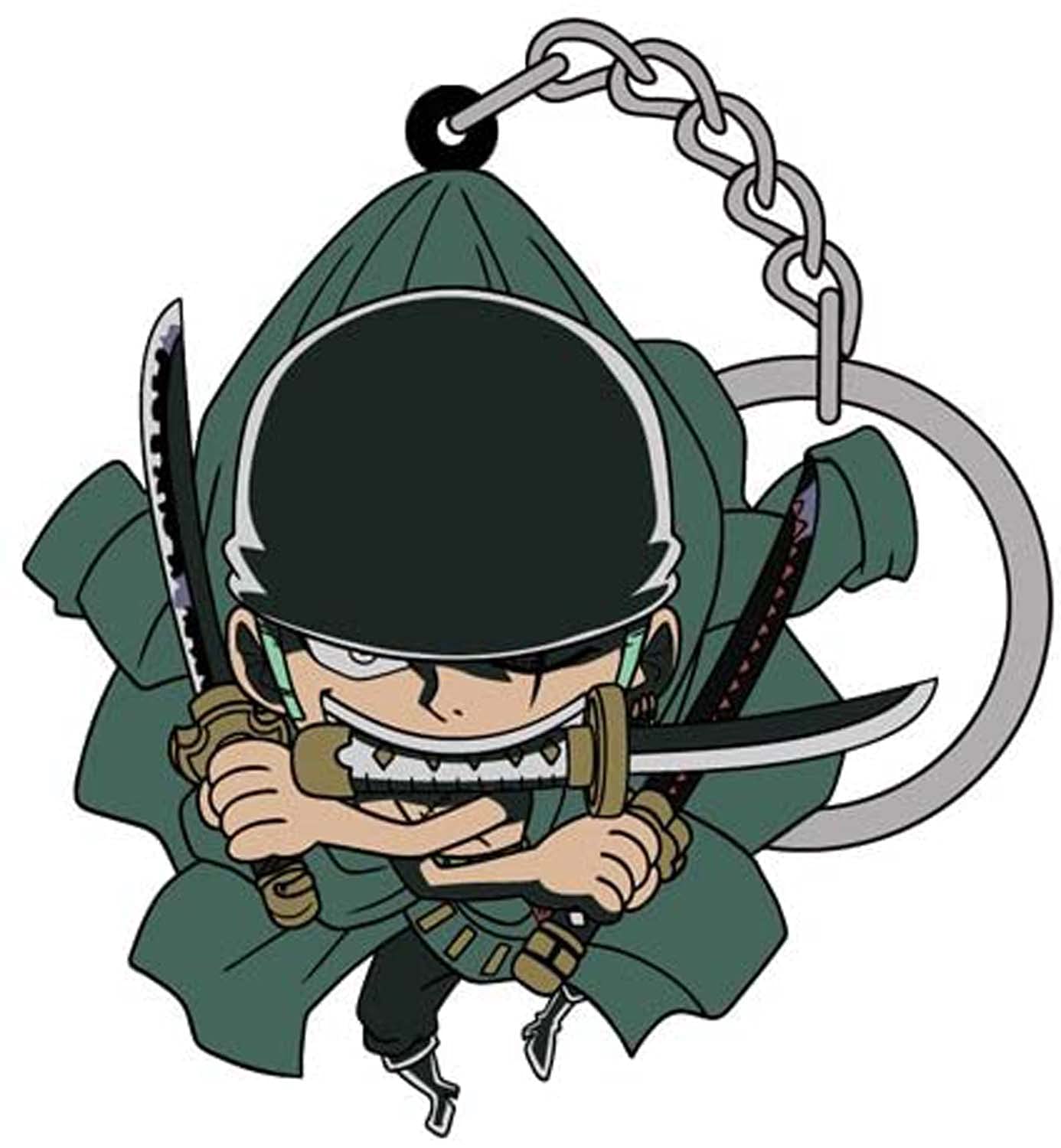 

Брелок COSPA One Piece Zoro Three Swords Tsumamare зелёный