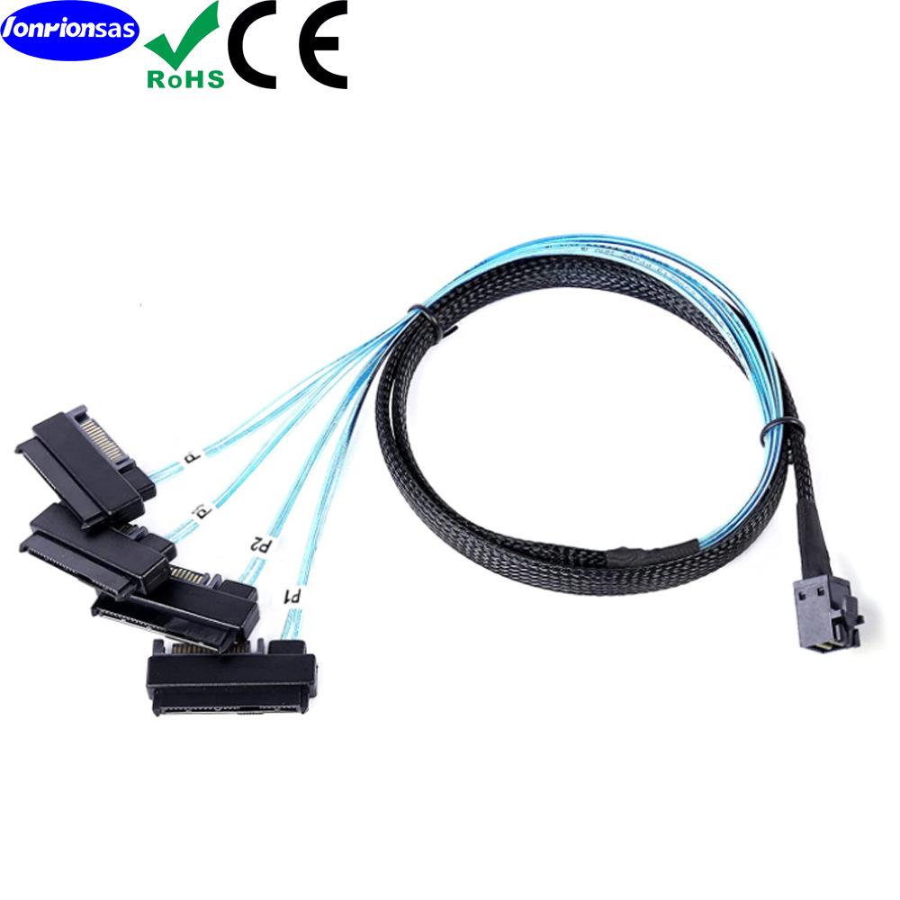 High-Speed MiniSAS HD SFF-8643 to 29-pin 8482 Server Network Cable