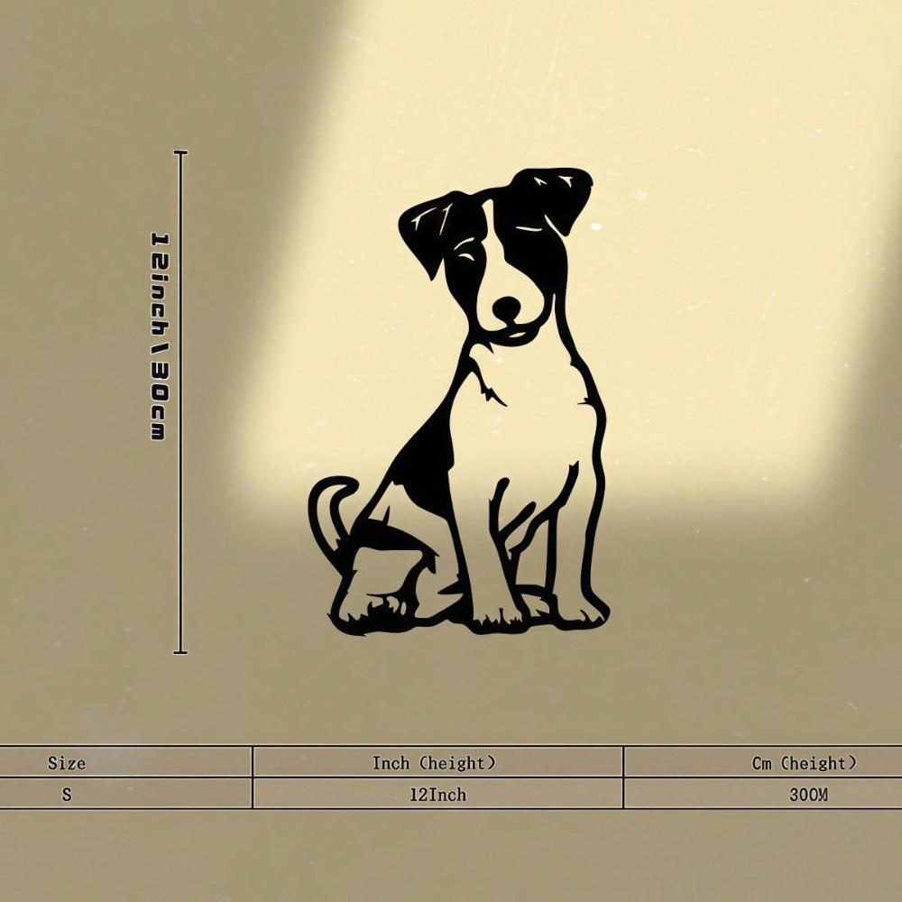 Vintage Jack Russell Terrier Metal Wall Art Iron Dog Lover Gift Home Decor Pet Themed Room Sculpture