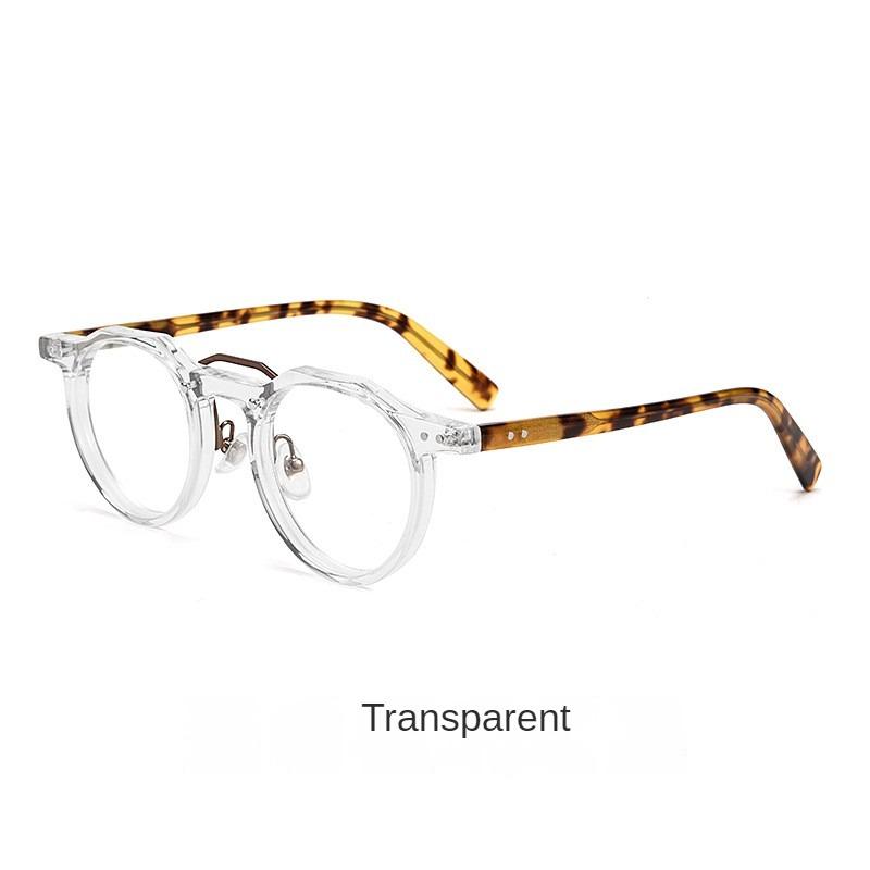 

Japanese Designer Luxury Acetate Optical Prescription Eyeglass Frame High Quality Polygonal Retro Myopia Eyeglass Frame KBT98002 прозрачный