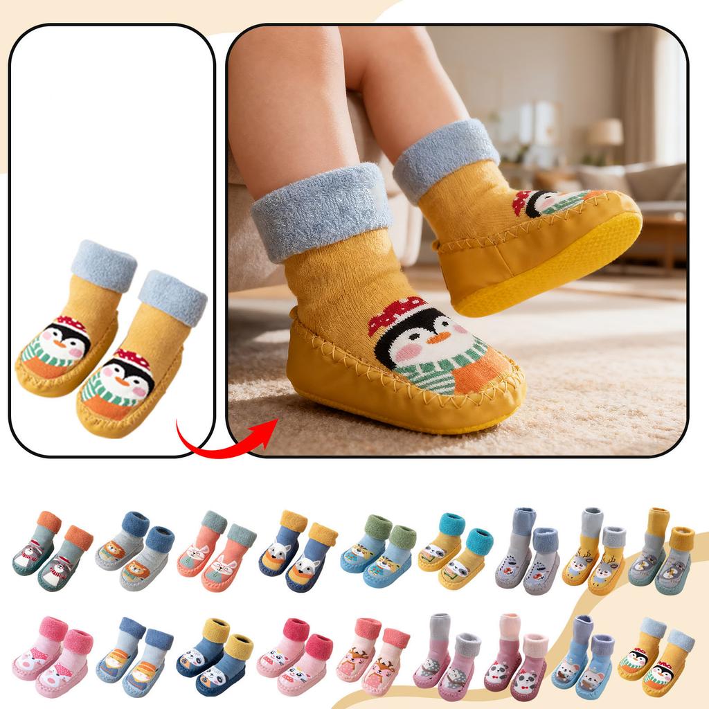 Newborn Baby Socks Shoes And Socks Non-slip Baby Class A Thickened Medium Cotton Socks 0-3 Years Old Toddler Floor Socks