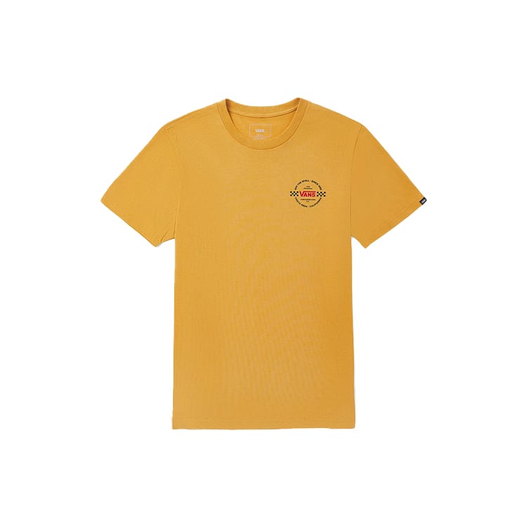 Vans T Shirts Men's Yellow Crew Neck Moderate VN0A4P4X50X