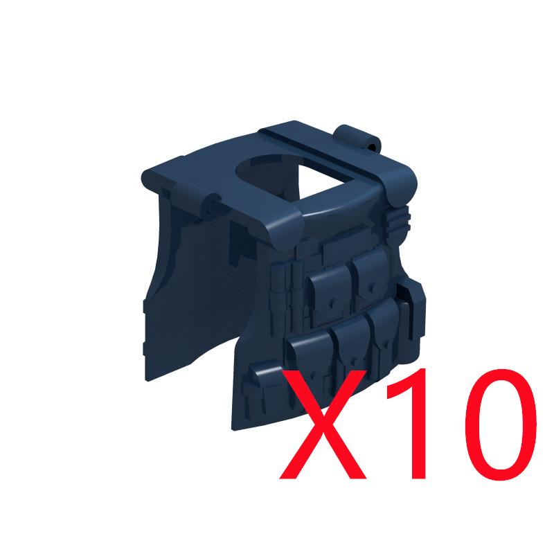 MOC City Building Blocks Weapons Accessories Special Forces Tactical Vest Armor Body Figure Helmet Equipment Pack Brick K062