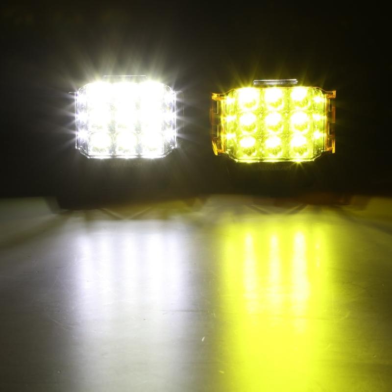 4/5 Inch Amber Side Illuminated LED Pods Covers Protective Shield Cover