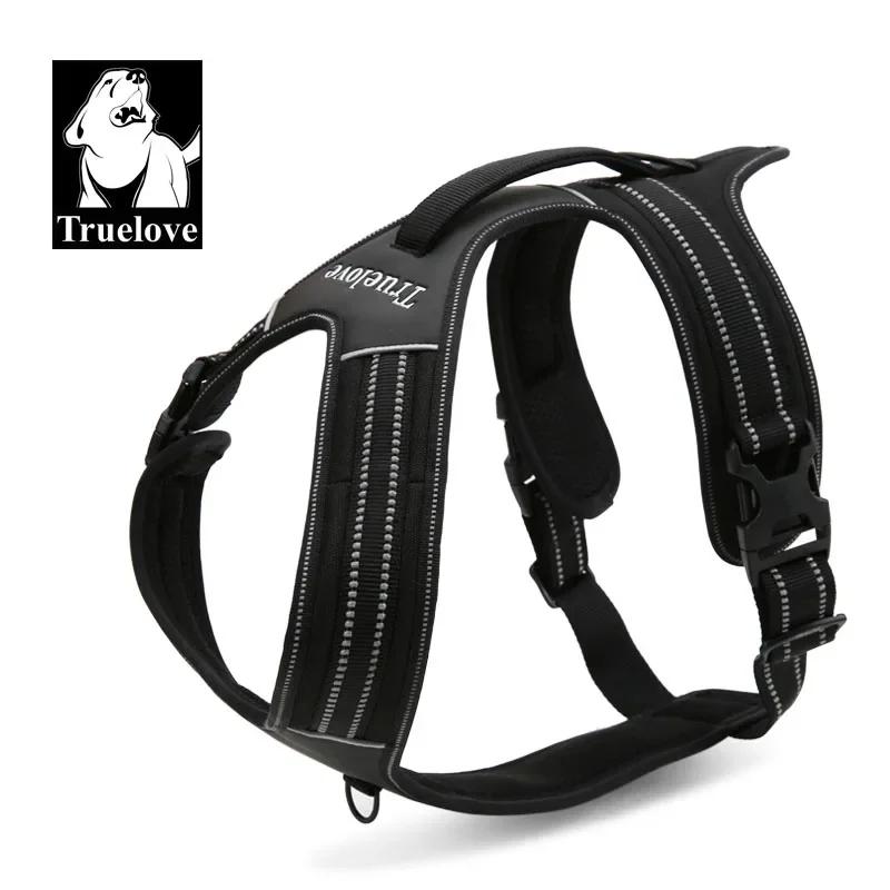 

Truelove Sport Nylon Reflective No Pull Dog Harness Outdoor Adventure Pet Vest with Handle xs to xl 5 colors XS чорний