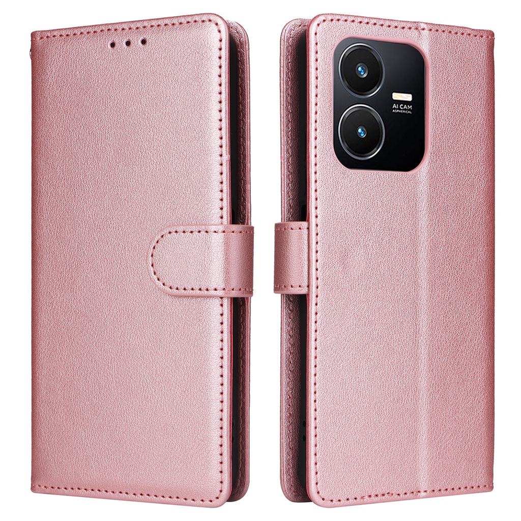 For vivo Y22 4G/Y22s 4G/Y35 4G (2022) Case Wallet Stand View PU Leather Phone Cover