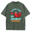 Lobster Seafood Shellfish Food Luxury Designer Mens High Quality Custom T Shirt Mens Funny Washed Clothes