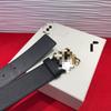 Luxury Cowhide Reversible 3.8cm Genuine Leather Belt for Versatile Business Casual Wear
