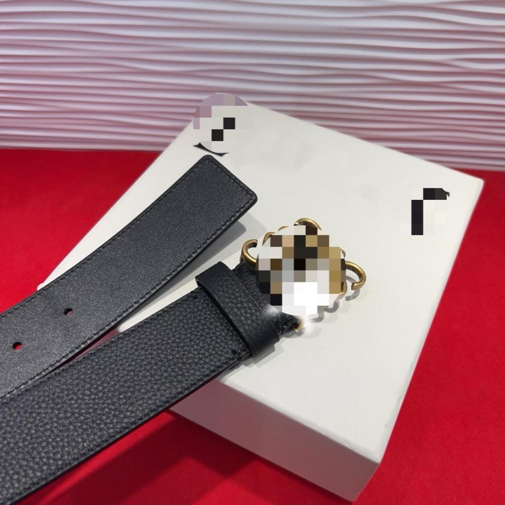 Luxury Cowhide Reversible 3.8cm Genuine Leather Belt for Versatile Business Casual Wear