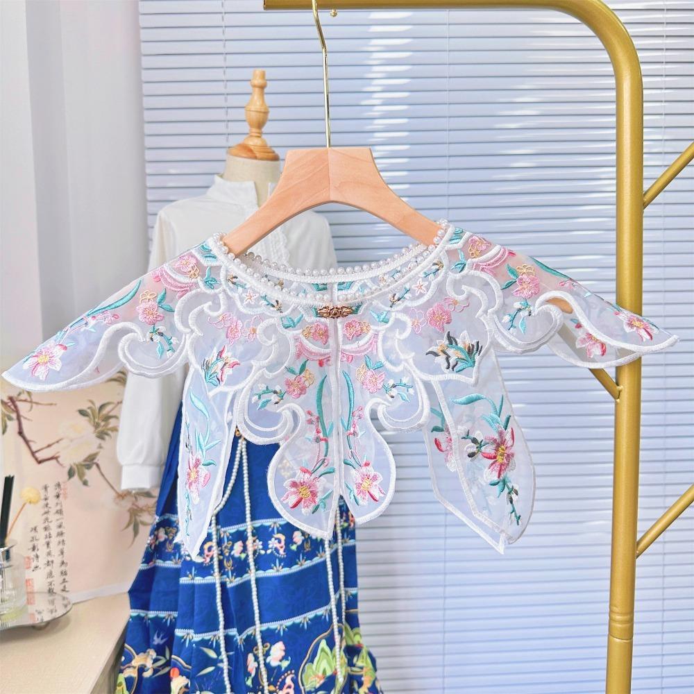 

Шаль на шнуровке в древнем стиле, декоративный искусственный воротник Ханфу, вышитый искусственный воротник