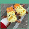 Cute Pancake Fritters Plush Toy Key Chain Creative Food Doll Doll Removable
