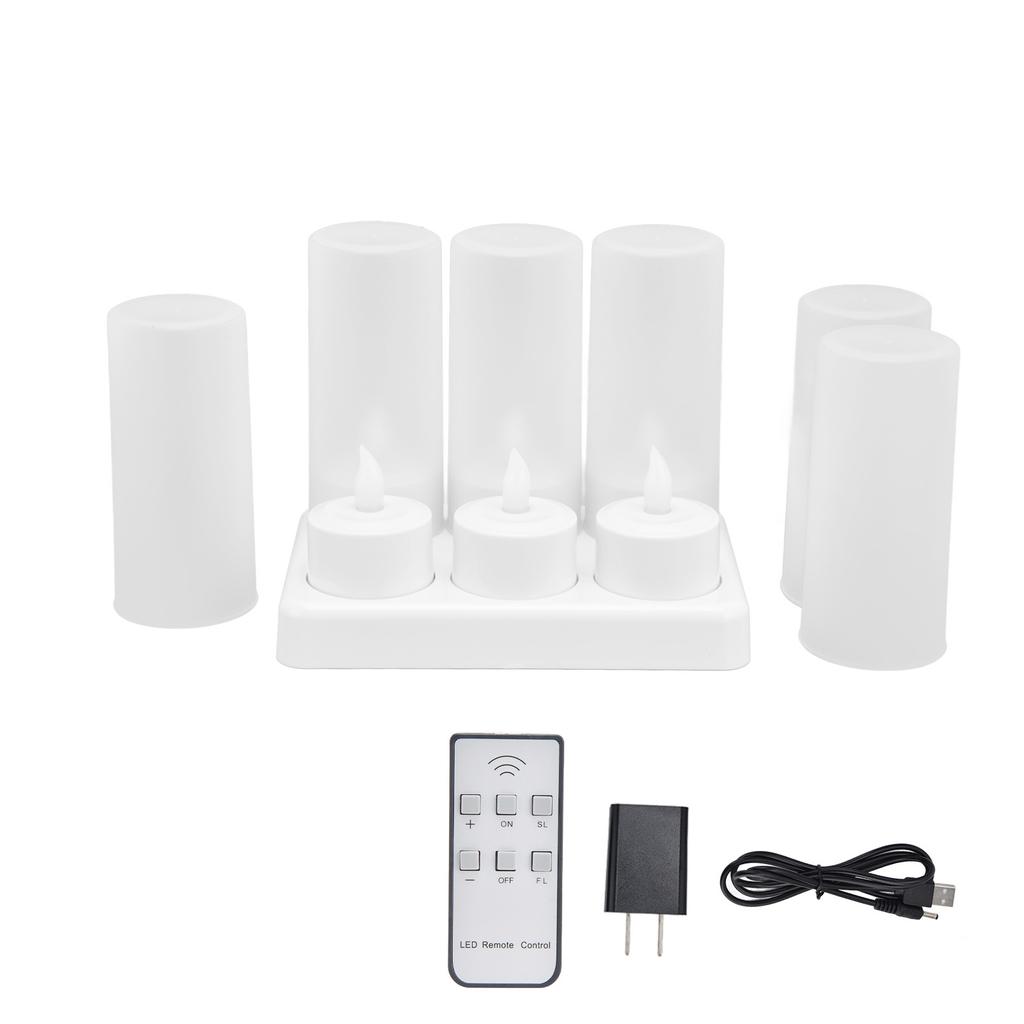 Reusable LED Candle Light Flameless Tea Light Electric Fake Candle for Wedding Party Table Dining