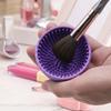 1 Stück Make-up Pinsel Reinigungsbecken, Einfarbiges Silikon-Schrubbpad, Silikon Make-up Pinsel Reinigungsbecken, Pinselreinigungsmatte zum Reinigen von Augenbrauen