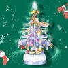 738 STÜCKE Lila Weihnachtsbaum Spieluhr Block mit Lichtern und Spielzeug Erwachsene Kind Wohnkultur Weihnachten Geburtstagsgeschenk