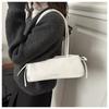 Vintage Solid Color Women Soft Pu Shoulder Bags Simple Ladies Underarm Bag Versatile Portable Female Pillow Handbags Purse