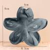 Flower Shaped Hair Claw Clip Resin Marble Texture Gradient Color for Weddings and Parties Daily Use Hair Accessories