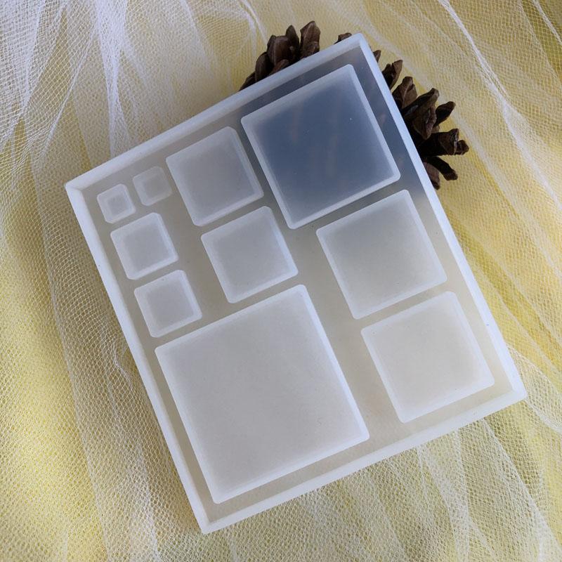 DIY Crystal Epoxy Resin 3D Square Multi-Specification Silicone Mold For Decorating Jewelry Making Accessories