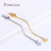 8 Types Full Length 70mm 18K Real Gold Plated Brass Extended Extension Tail Chain with Lobster Clasps, Chain Extender