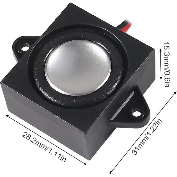 4 PCS Speaker 3 Watt 8 Ohm Mini Speaker 8ohm 3w Loundspeaker Micro for Arduino with JST-PH2.0 Interface for Small Electronic Projects Advertising