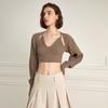 Waiwaiaiem Yy_Two-Piece Shawl Knit Sweater Set