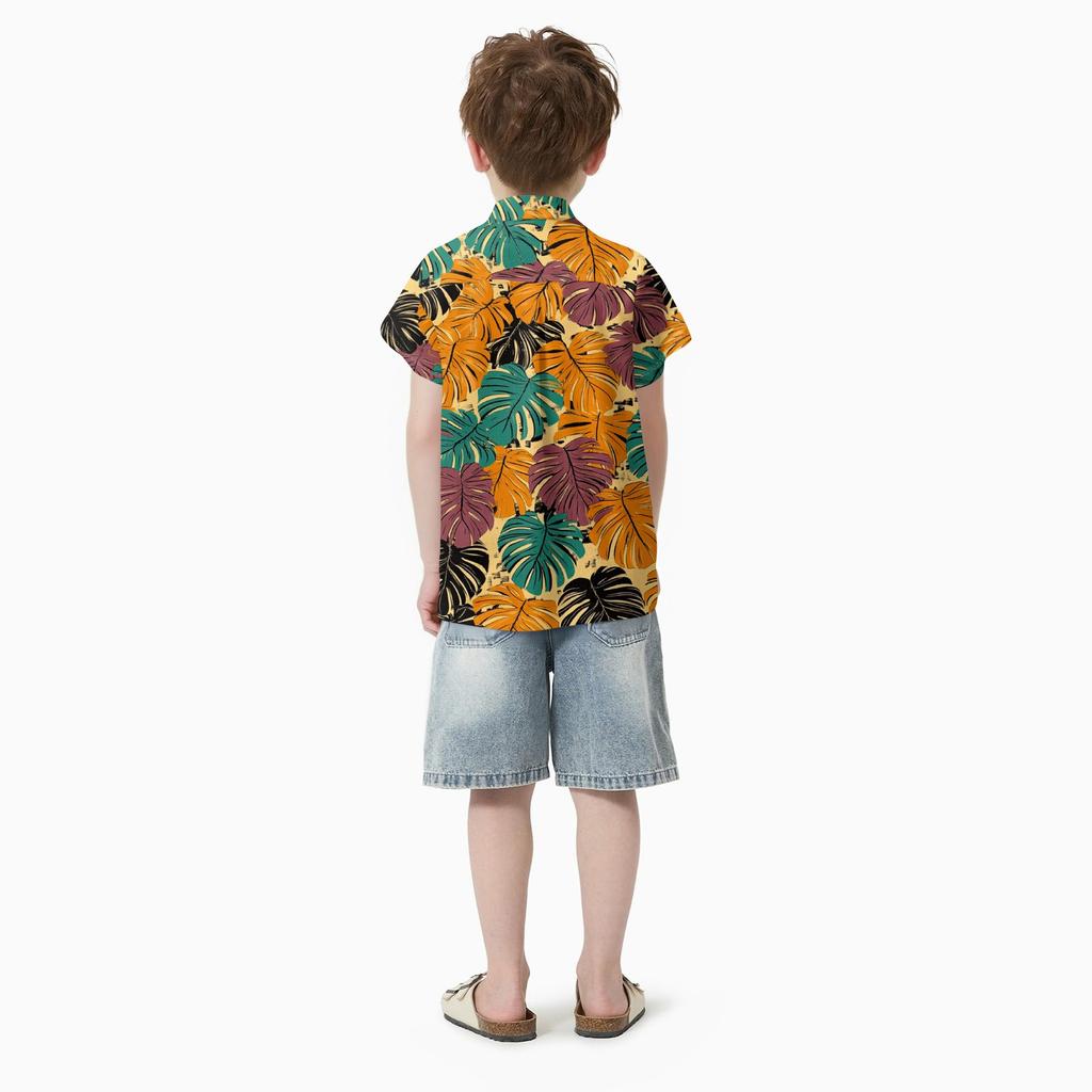 Family Matching Summer Outfits, Hawaiian Vacation Women Beach Dress, Girls Sundress, Men And Boys Button Down Shirt
