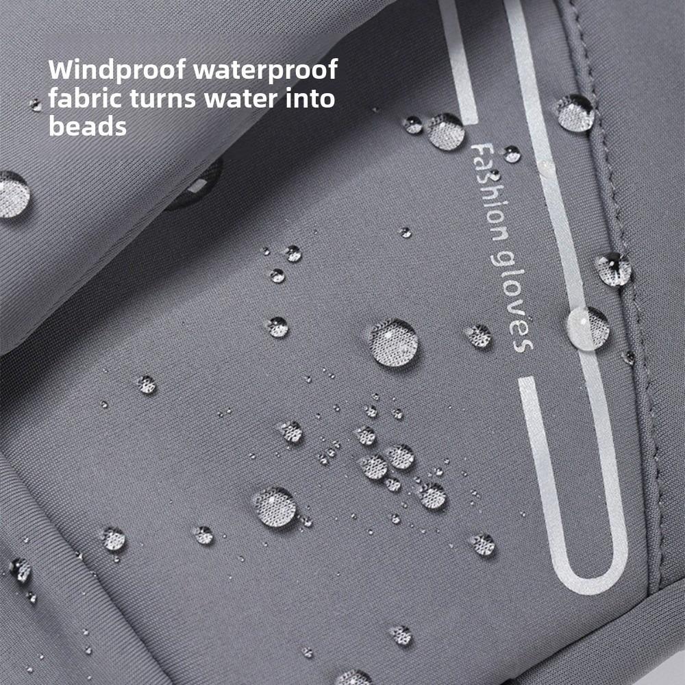 Anti Slip Cycling Gloves Solid Color Sports Mittens Winter Warm Gloves  Outdoor Activities