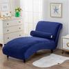 Winter Velvet Armless Chaise Longue Chair Cover Stretch Seat Slipcover Accent Lady Sofa Cover Removable Recliner Covers