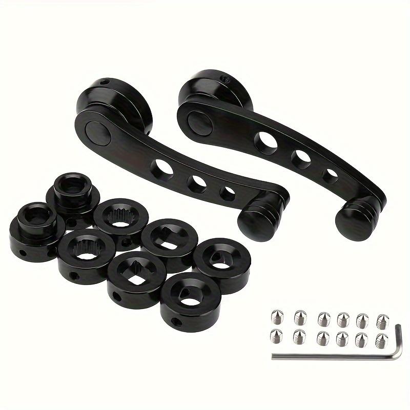 2Pcs/1Set Universal Car Window Handle Winder Riser Replacement Winder Crank Riser Aluminum Alloy Car Window Handles