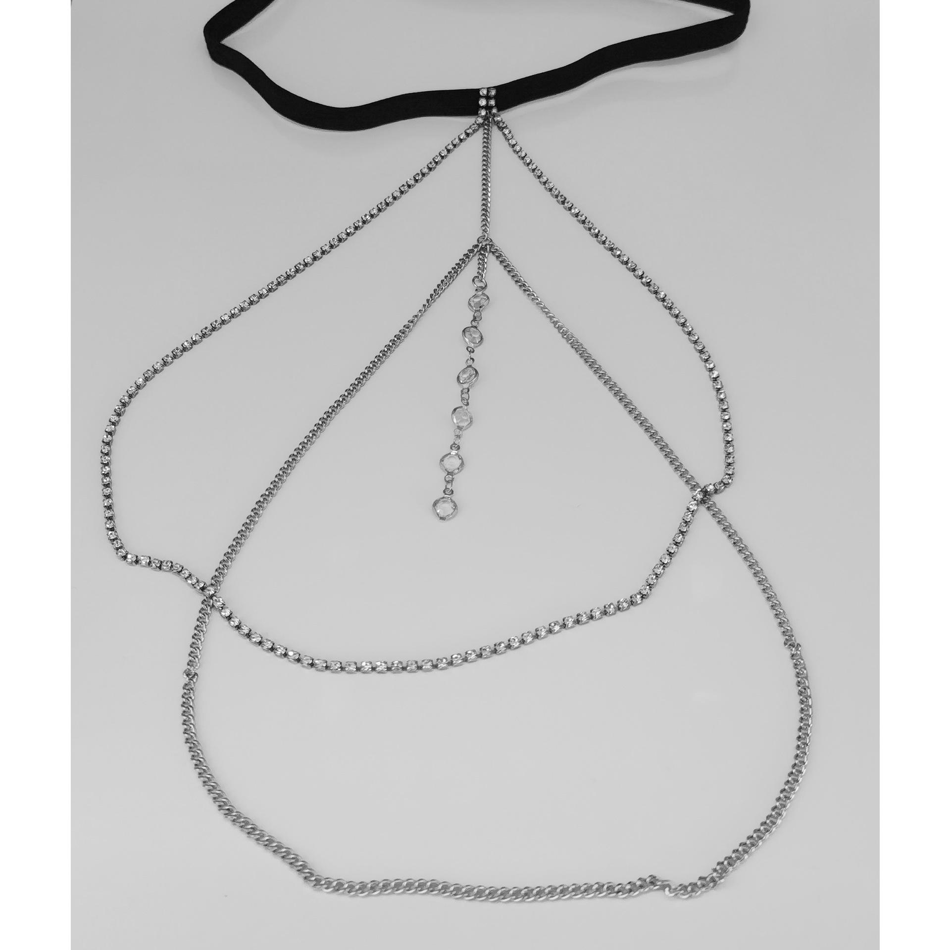 

Сексуальний ланцюжок зі стразами для стегна - солодкі та прохолодні еластичні пляжні прикраси для ніг