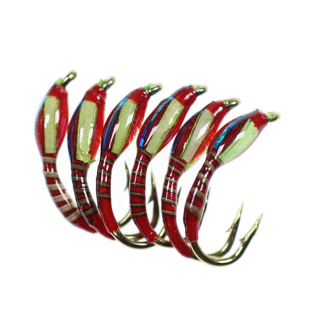 6/12/18/24 szt./pudełko Różne nimfy epoksydowe do połowu muchowego na pstrągi, okonie, ryby, przynęty wędkarskie