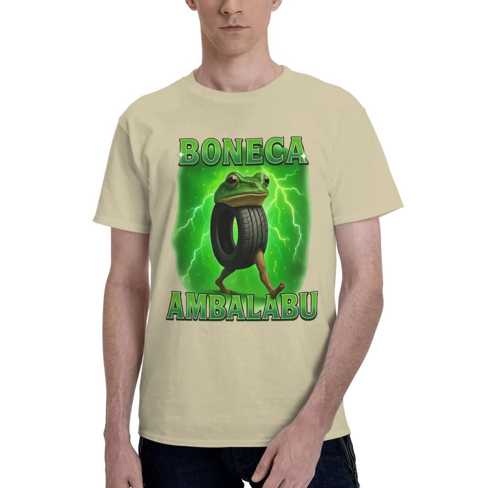 

Boneca Ambalabu Italian Brainrot Meme Frog with Feet Bootleg T Shirts Summer Cotton T-Shirts Men Tshirt Y2K Tops 3XL