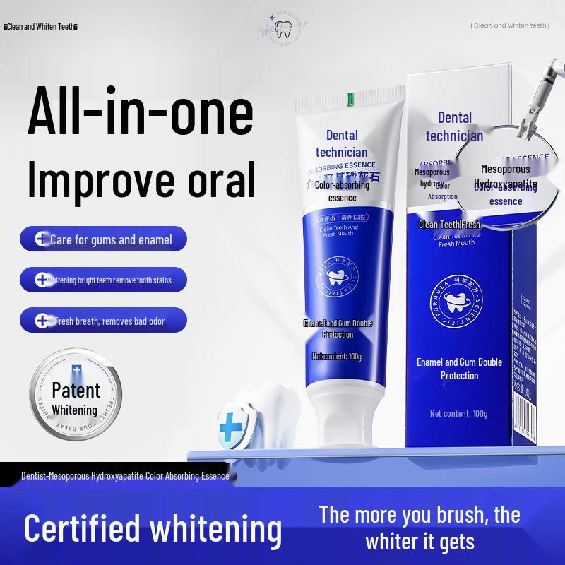 

Dentist Master Hydroxyapatite Whitening Toothpaste for Stain Removal and Gum Protection
