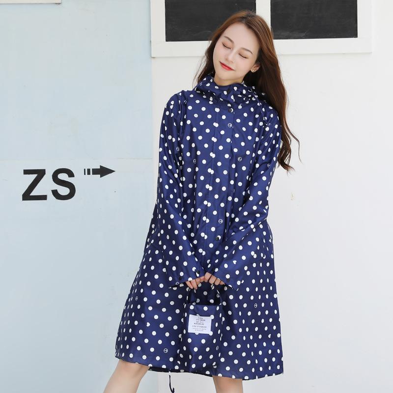 Regensturmsichere japanische und koreanische Frauen Neue Mode Windjacke Regenmantel Frauen XL