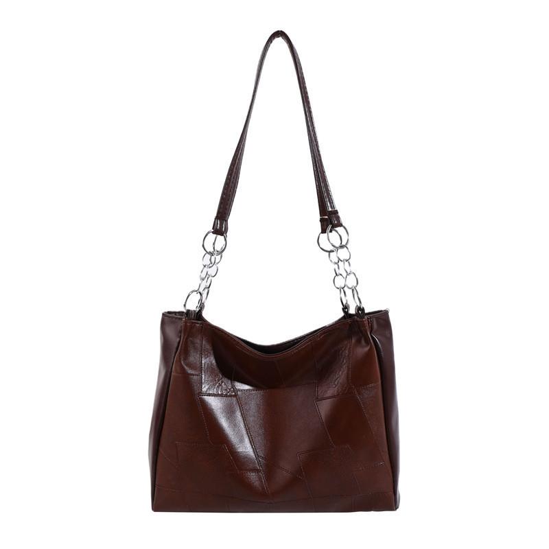 Fashionable Urban Style Pu Tote Bag For Women Summer 2024 Large Capacity Handbag