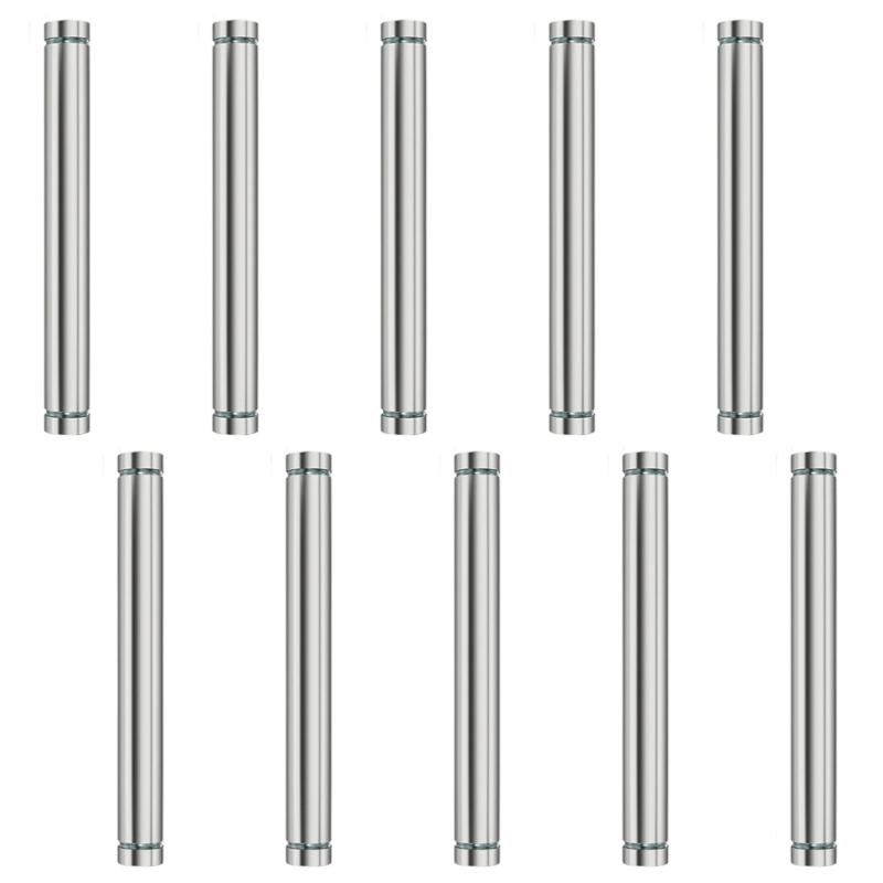 10Pcs Glass Fasteners Rustproof Decorative Nails Stainless Steel Advertising Standoffs Pin Nails Billboards Fixing Screws