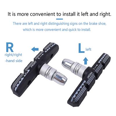 Replaceable Aluminum Alloy V Brake Pads Drawer Structure Mountain Bicycle Brake Shoes For Linear Pull Brakes Low Noise