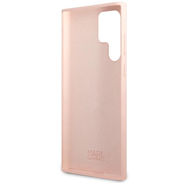 Karl Lagerfeld Klhcs23Lsnikbcp Sam S23 Ultra S918 Hardcase Pink/Różowy Silikonowy Ikonik