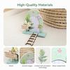 Cartoon Simulation Fairy Door Mini Craft Ornaments Dollhouse Elf Door Room Wall Decor Fairytale-Style Home Decor