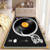 Retro Vinyl Record Design Rug Non-slip Rug Suitable for Living Room and Bedroom Sofas.