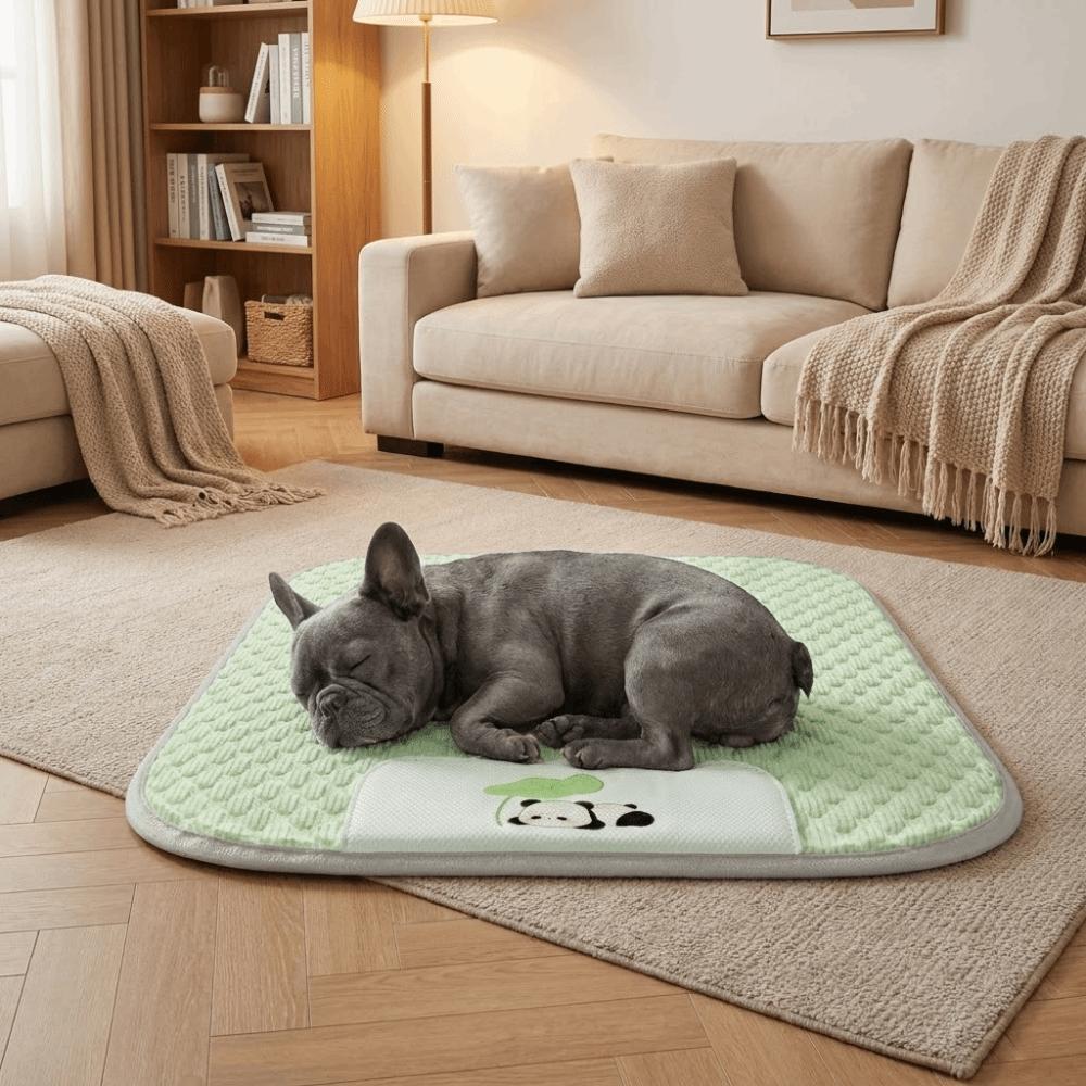 Soft Dog Cool Mat Anti-slip Pet Sleep Mat Cartoon Dog Bed Pad  for Cats and Dogs
